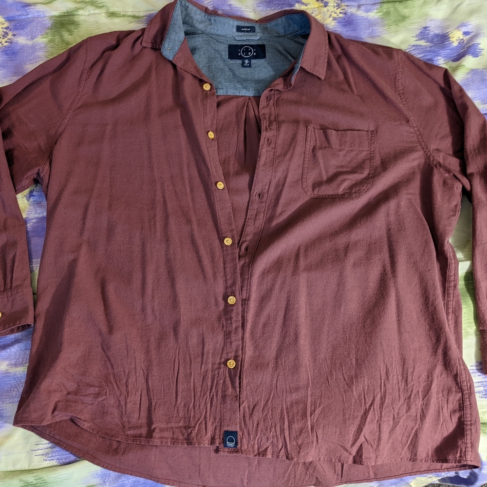 Men's Even Tide 2XL button down casual shirt